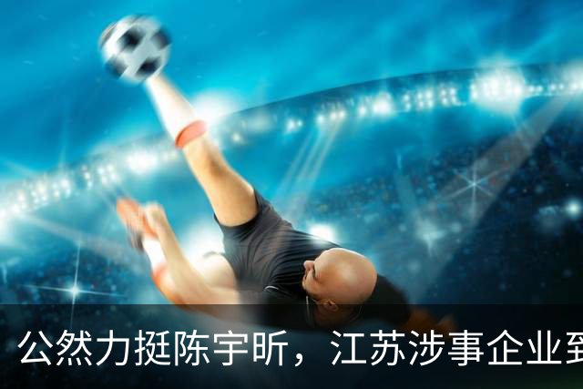 公然力挺陈宇昕，江苏涉事企业到底图个啥